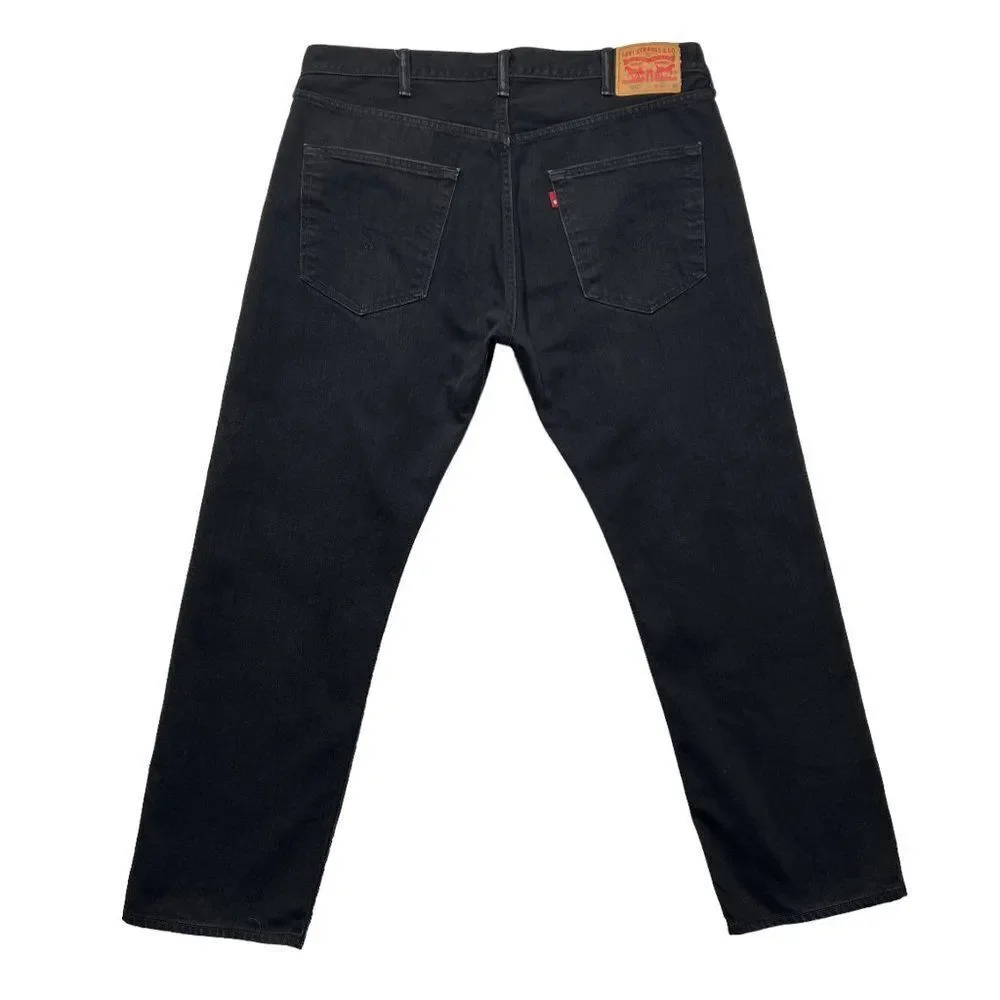 Levi's 501 Jeans Men's Size 40 Black Original‎ Fit Button Fly Classic Denim